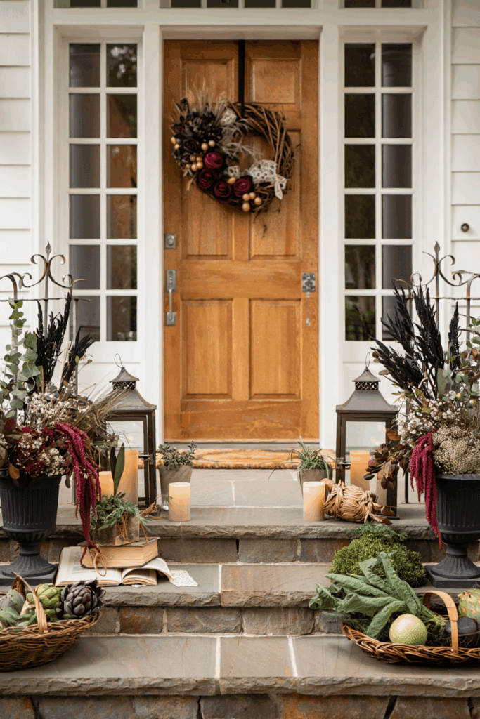 19 Fall Porch Decor Themes That Aren’t Just “Pumpkins Everywhere” 6