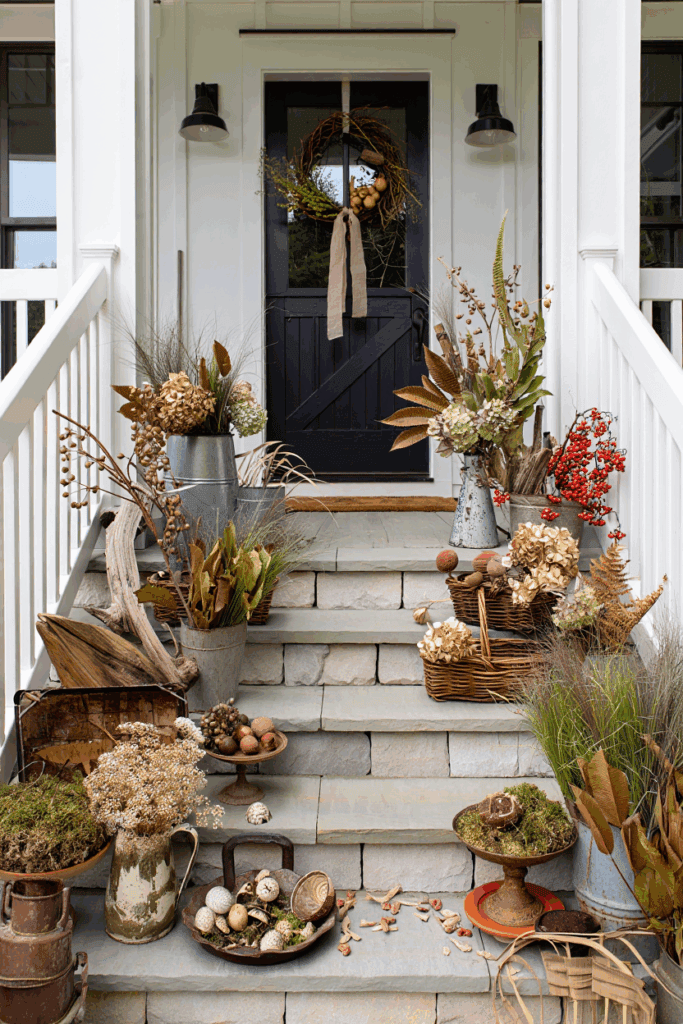 19 Fall Porch Decor Themes That Aren’t Just “Pumpkins Everywhere” 5