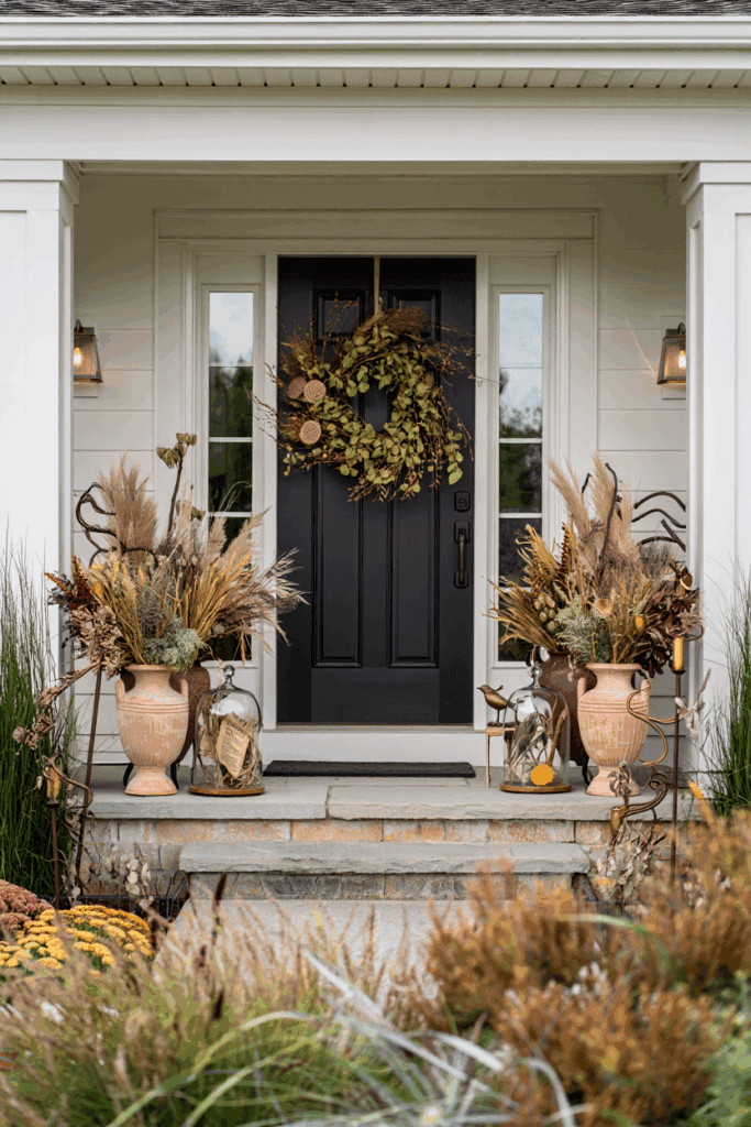 19 Fall Porch Decor Themes That Aren’t Just “Pumpkins Everywhere” 14