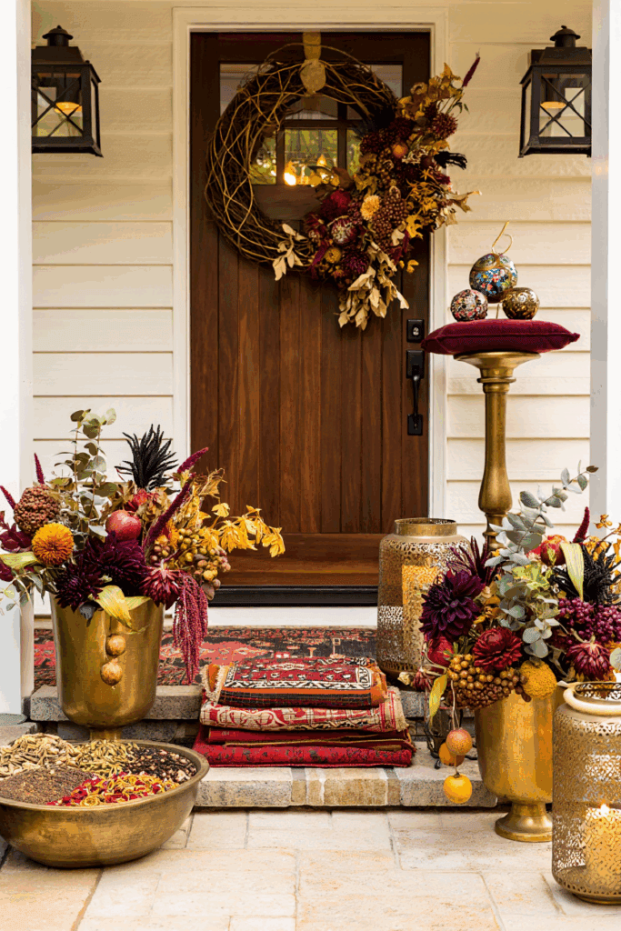 19 Fall Porch Decor Themes That Aren’t Just “Pumpkins Everywhere” 16