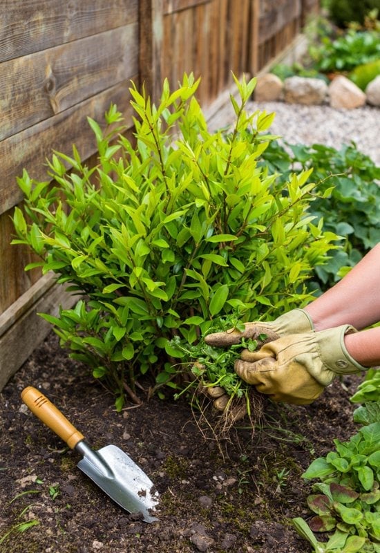 Clear the Soil at the Base of Your Forsythia
