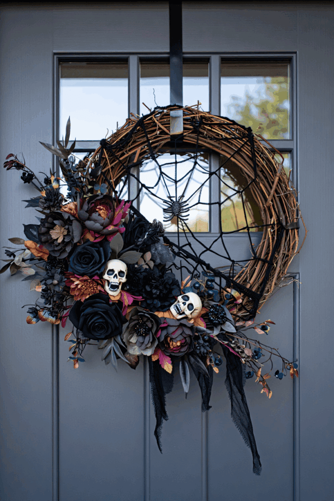35 Spooktacular DIY Halloween Wreath Ideas That Skip the Copy-Paste Look 14