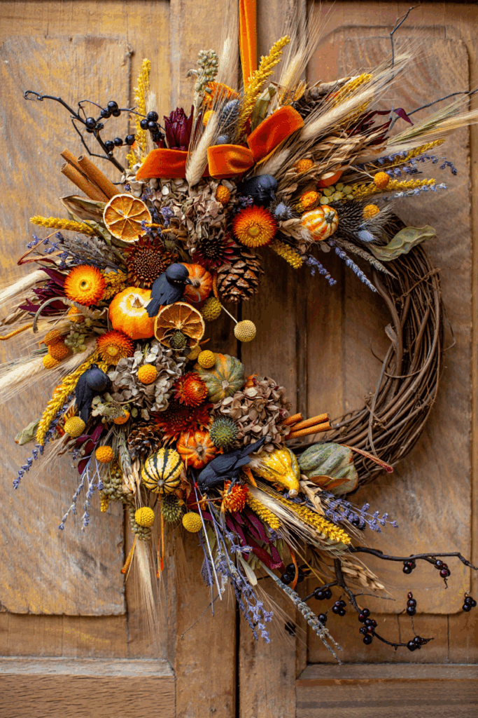 35 Spooktacular DIY Halloween Wreath Ideas That Skip the Copy-Paste Look 22