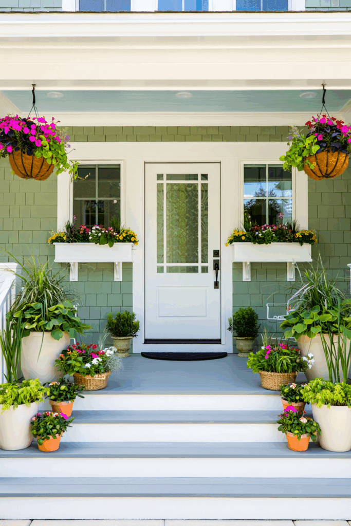36 Unique Front Porch Planter Ideas to Make Your Entryway Unforgettable 24