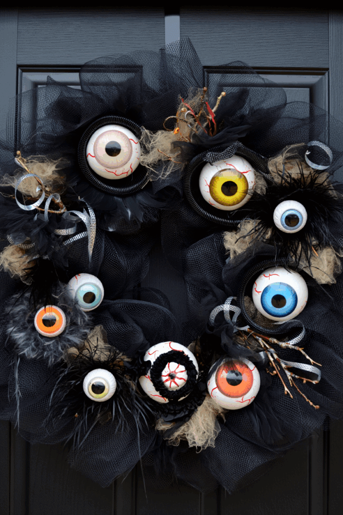 35 Spooktacular DIY Halloween Wreath Ideas That Skip the Copy-Paste Look 28