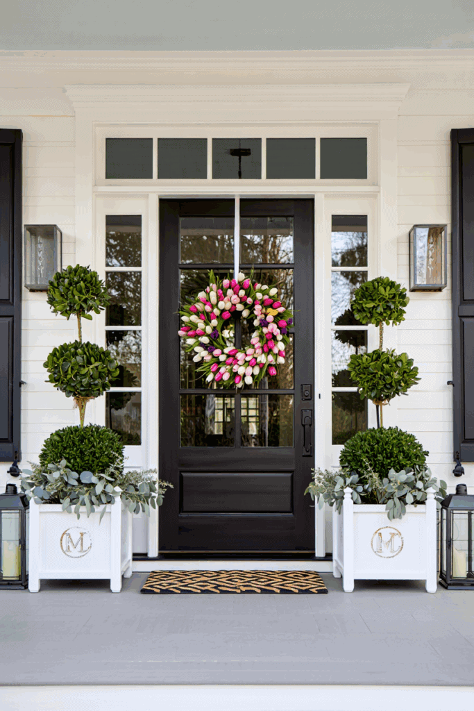 36 Unique Front Porch Planter Ideas to Make Your Entryway Unforgettable 13