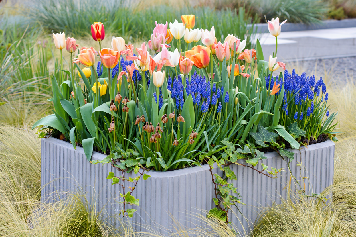 How to Layer Bulbs in a Container for a Bulb Lasagne That Blooms From February to June 1 How to Layer Bulbs in a Container for a Bulb Lasagne That Blooms From February to June