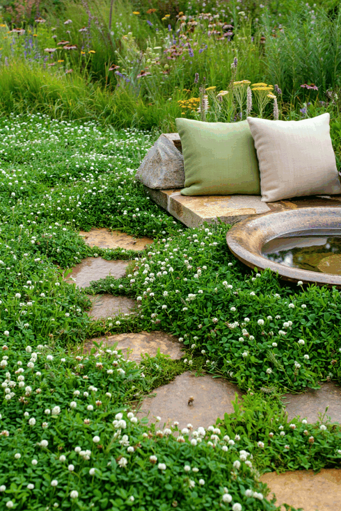 12 Bee-Friendly Ground Covers That Can Handle Foot Traffic and Still Look Like a Perfect Green Lawn 2