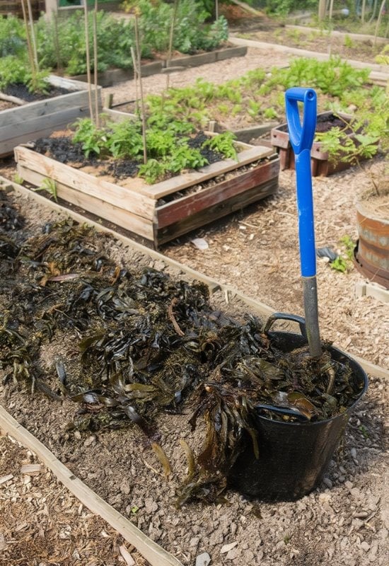 Mulch Beds with Seaweed