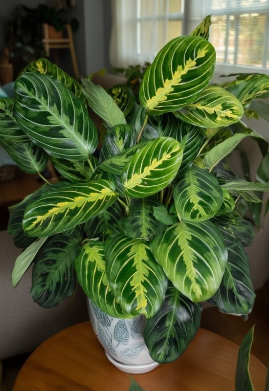 ‘Lemon Lime’ Prayer Plant (Maranta leuconeura ‘Lemon Lime’)
