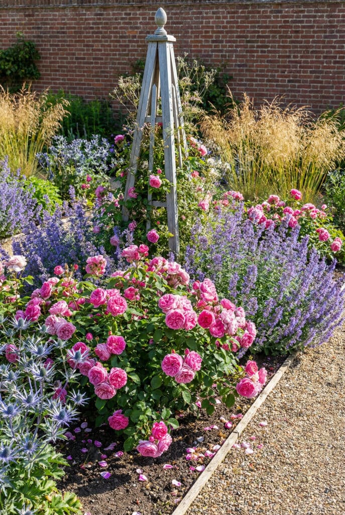 20 Inspiring Rose Garden Ideas for a Stunning Backyard Landscape 14
