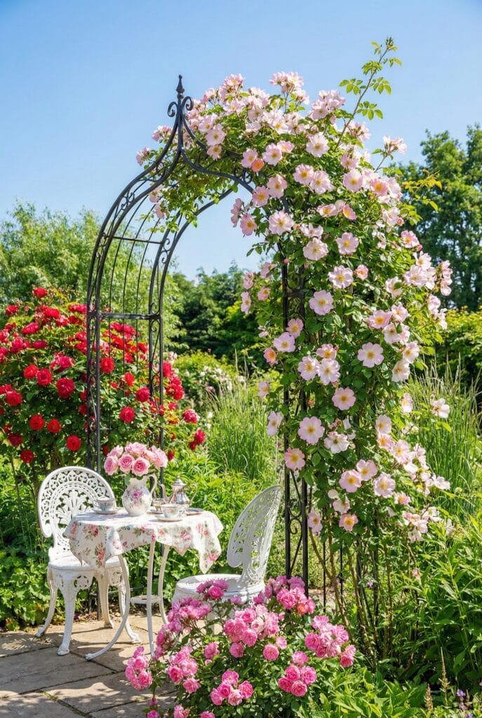 20 Inspiring Rose Garden Ideas for a Stunning Backyard Landscape 17